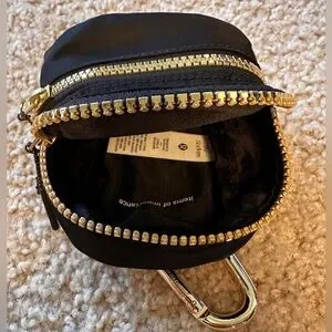 lululemon athletica mini Backpack with Gold Accents or crossbody bag. Like new. lululemon athletica | Bags | Lululemon Black Mini Backpack  main image 3
